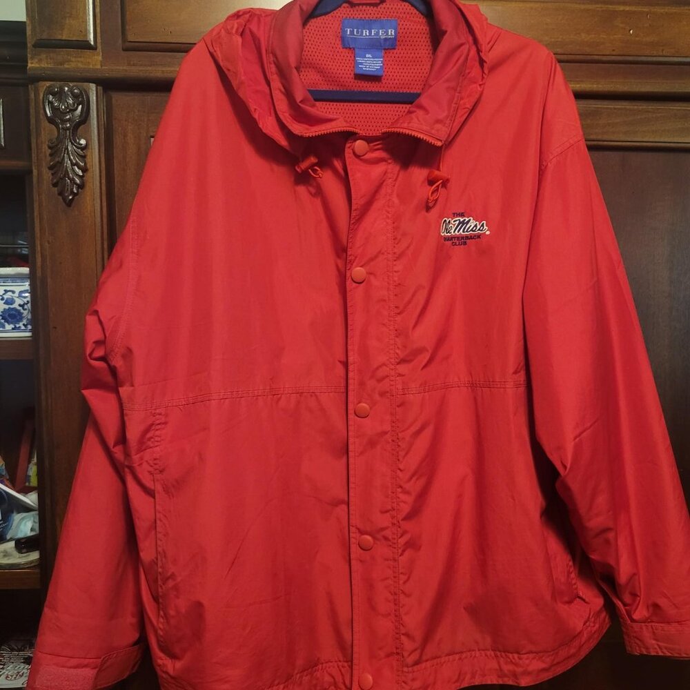 Ole Miss Rain Jacket with Hood--size 2XL--$30